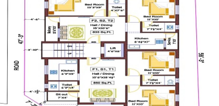 2 BHK FLAT FOR SALE IN VELACHERY