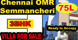 3bhk duplex villa on OMR Chennai house for sale in Semmancheri