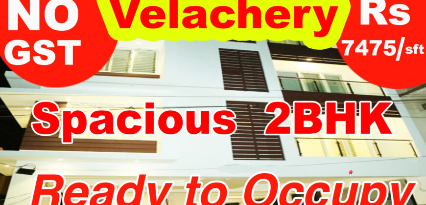 Flat for sale in chennai|velachery|near MRTS|Ready to Occupy|Flat for sale in chennai without GST