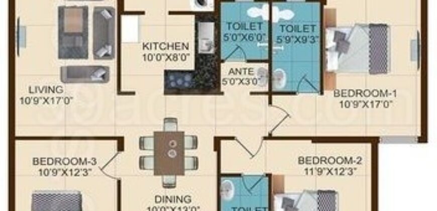 3bhk flat for sale in guduvanchery